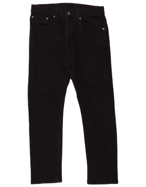 Мужские зауженные джинсы Levi's 502 W31 L27, черный хлопок