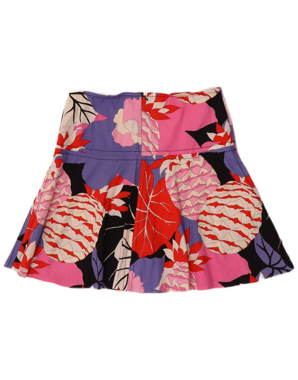 Pinko Dame Mini-nederdel UK 8 Small W30 Multicolored Floral
