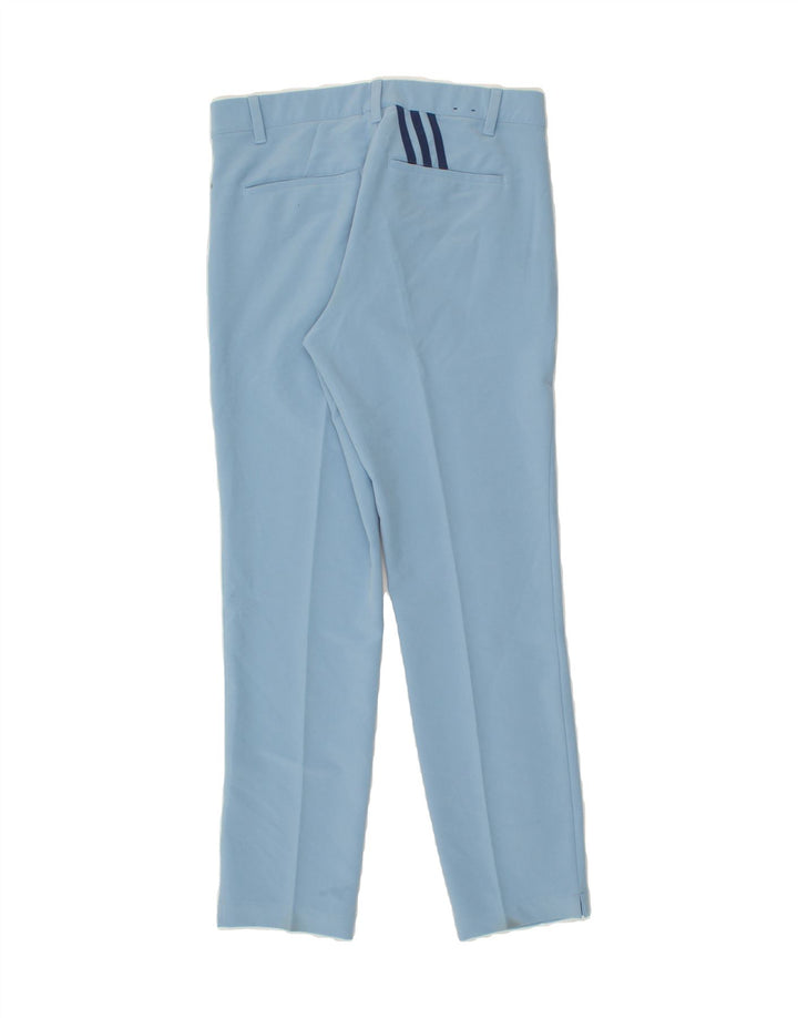 ADIDAS Womens Slim Chino Trousers W30 L32 Blue Polyester Vintage Adidas and Second-Hand Adidas from Messina Hembry 