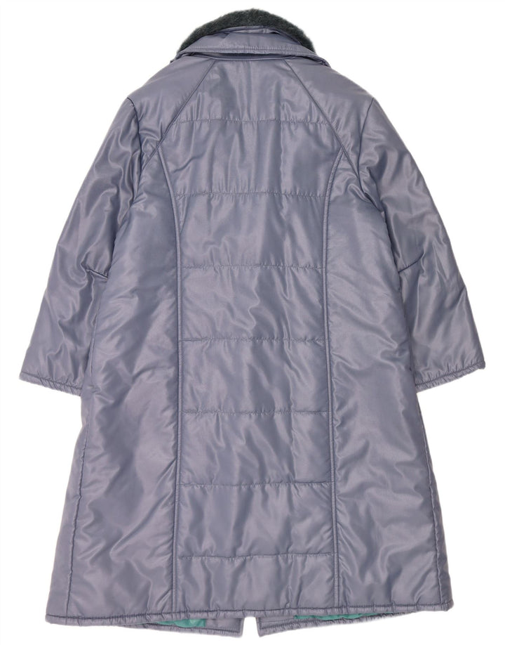 Cappotto imbottito vintage da donna IT 53 2XL Blu