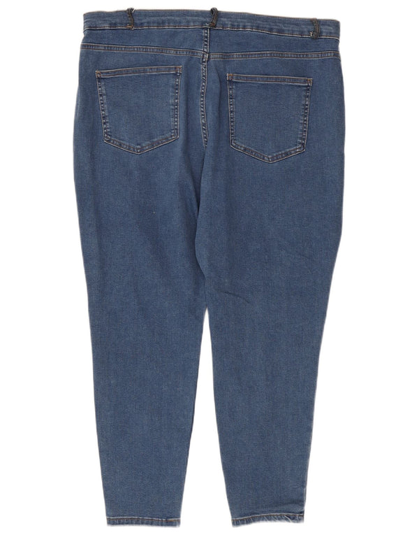 Marks & Spencer Womens Super Skinny Cropped Jeans UK 20 2XL W40 L25 Blue