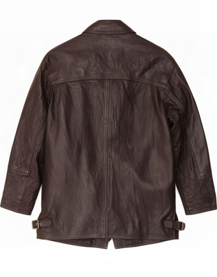 Vintage Herren Lederjacke UK 40 Large Schwarz