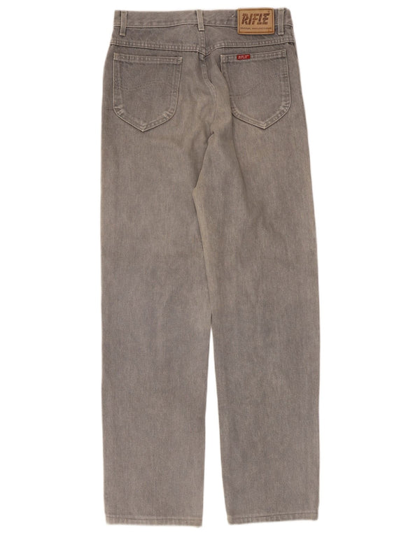 Rifle Herren Straight Jeans W30 L31 Graue Baumwolle