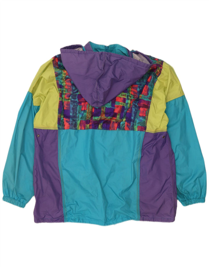Shamp Mens Hooded Rain Jacket EU 48/50 Medium Multicoloured Colourblock