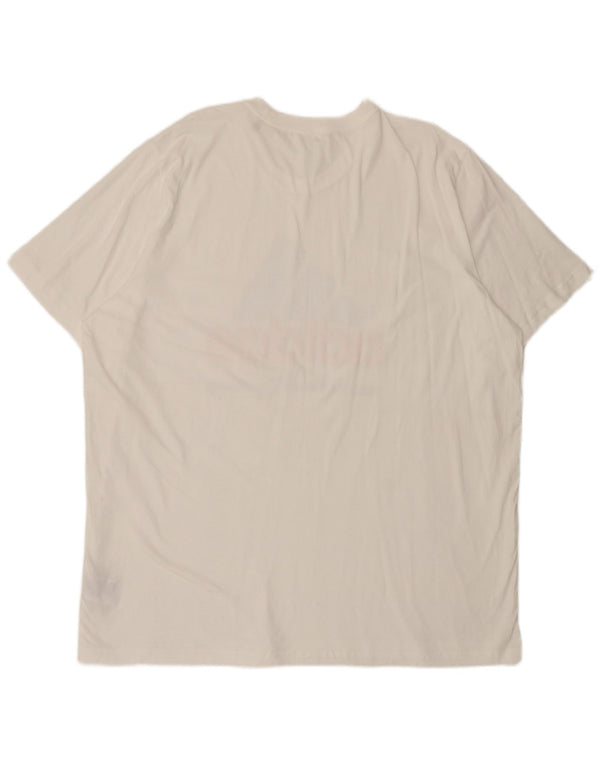 Ανδρικό γραφικό T-Shirt Adidas Top 2XL Λευκό βαμβακερό