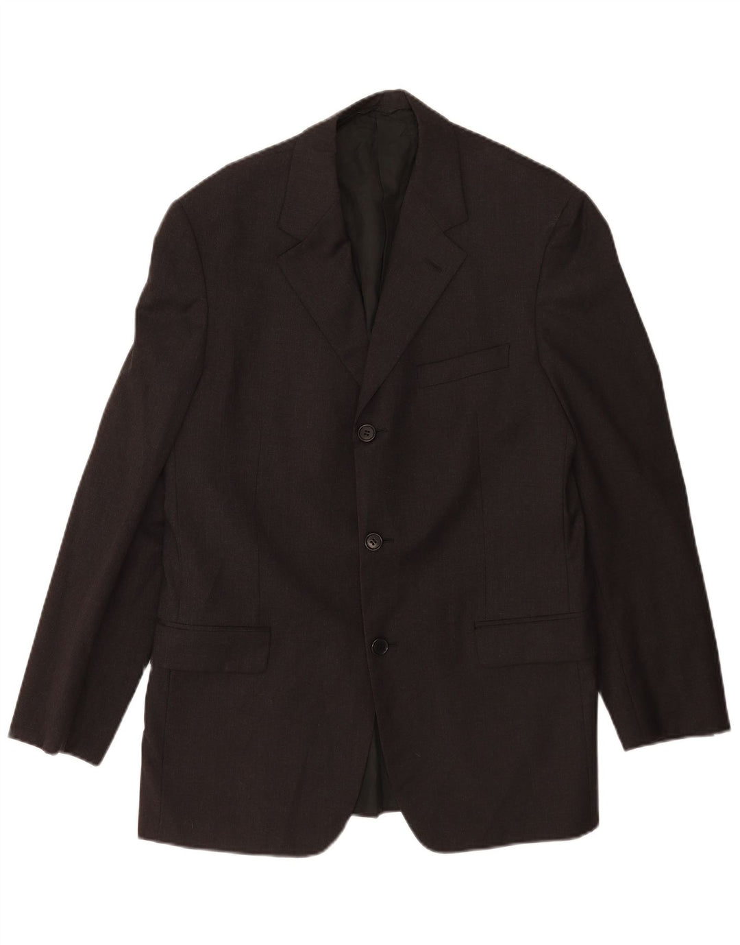 Cerruti 1881 Mens 3 Button Blazer Jacket IT 50 Large Black Wool