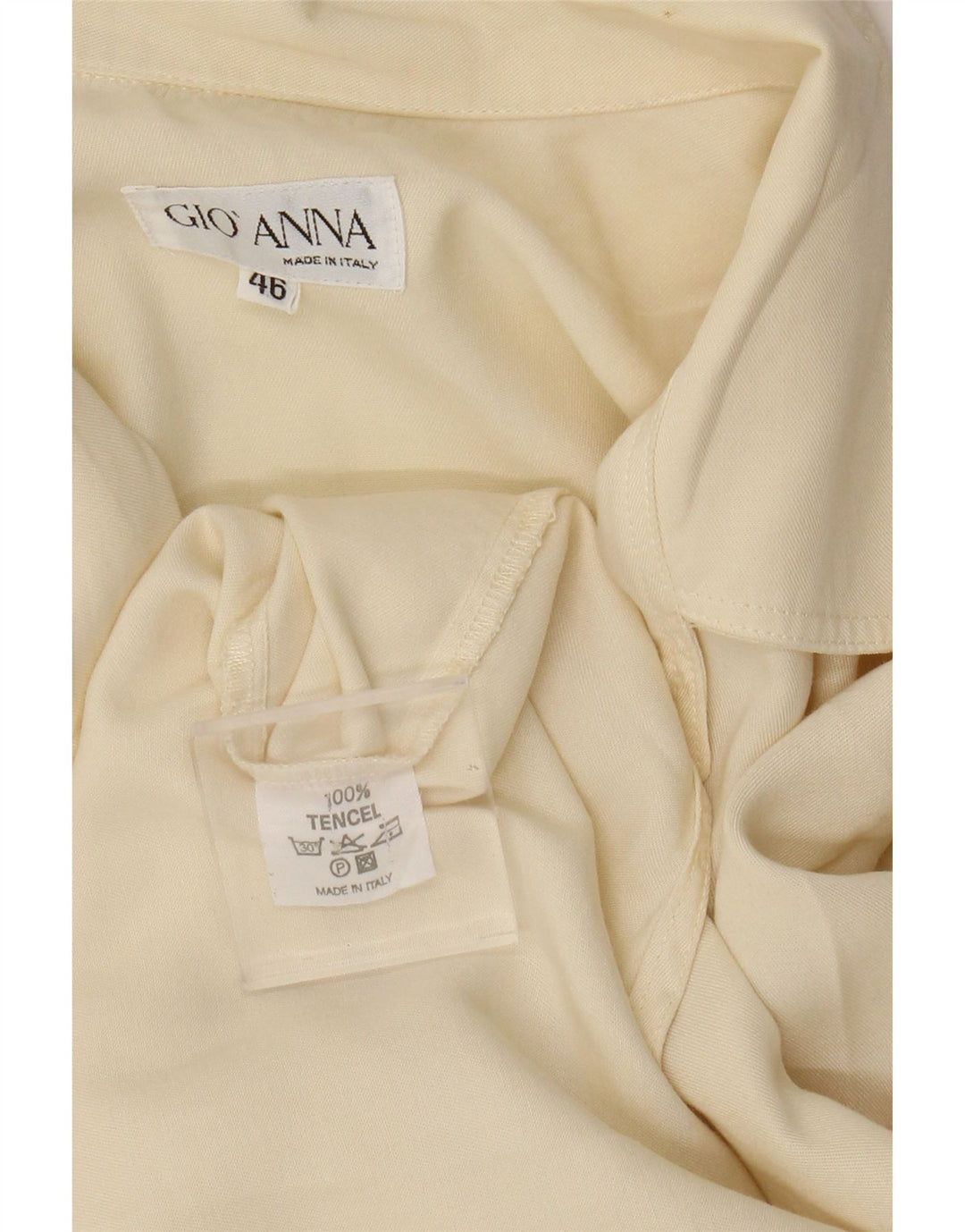 Gio Anna Dameskjorte IT 46 Large Off White Tencel