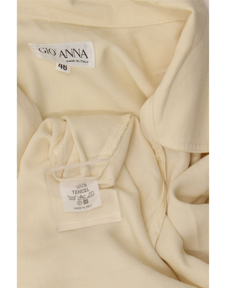 Gio Anna Dameskjorte IT 46 Large Off White Tencel