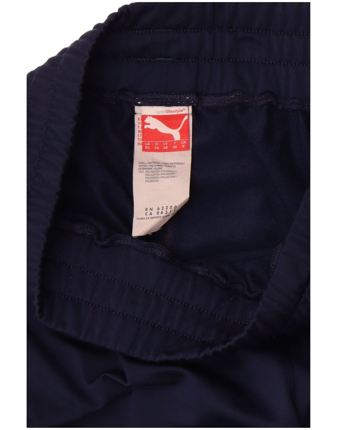 Puma Womens Tracksuit Trousers Joggers UK 8 Small Navy Blue Polyester