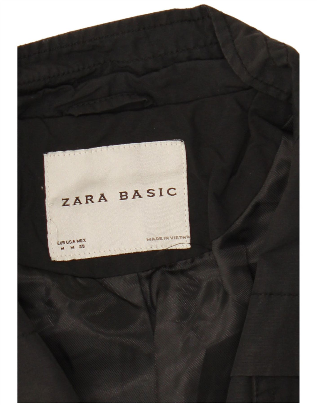 Zara Damen Militärjacke UK 12 Medium Schwarz