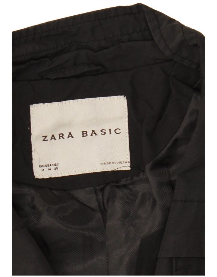 Zara Damen Militärjacke UK 12 Medium Schwarz