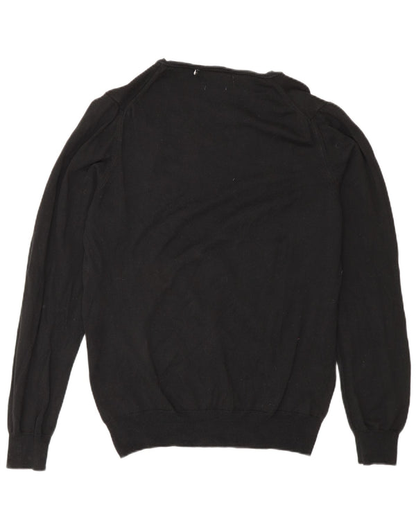 Maglione Zara da uomo con scollo a V nero medio
