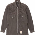 VINTAGE Mens Flannel Shirt IT 48 Medium Grey Check Viscose