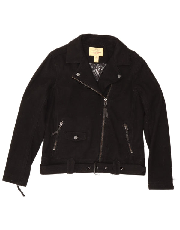 Levi's Dame Biker Jacket UK 14 Medium Sort Uld