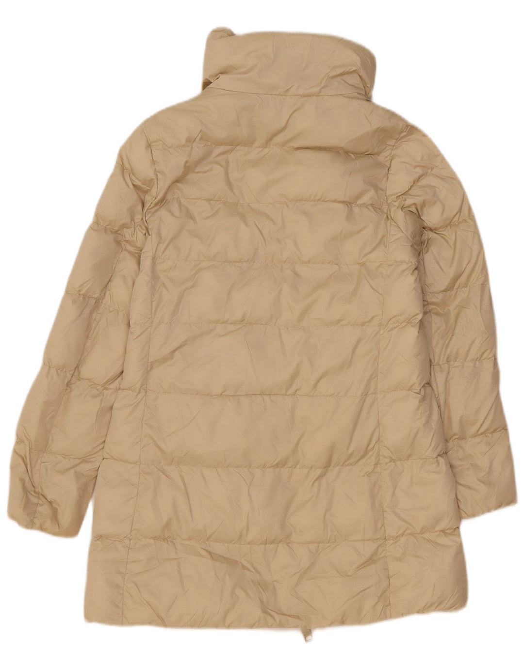 Massimo Dutti Dame Polstret Frakke UK 10 Small Off White Polyester
