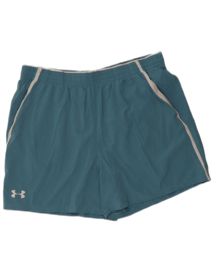 Pantaloncini sportivi da uomo UNDER ARMOUR XL Blu Poliestere color block