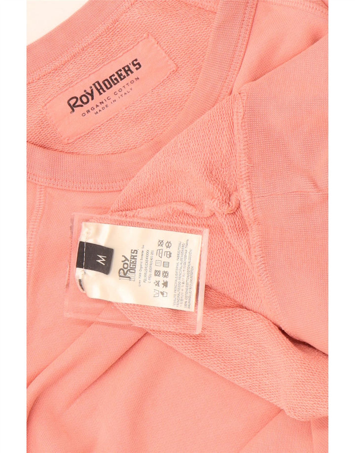 Roy Rogers Mens Sweatshirt Jumper Medium Pink Cotton