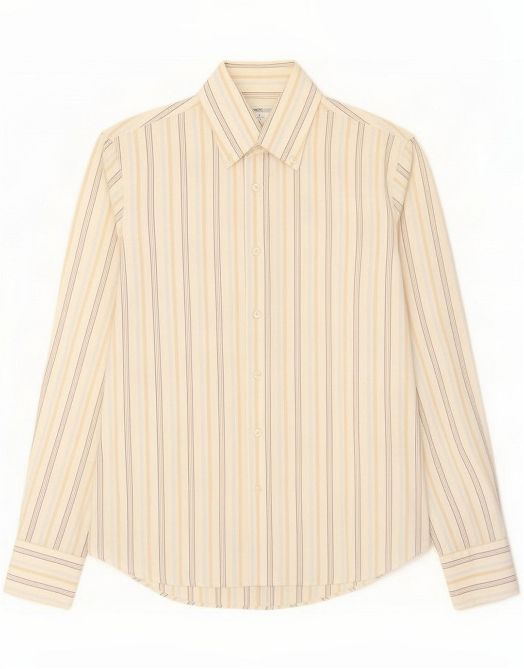 Chemise Benetton pour homme en coton blanc moyen à fines rayures