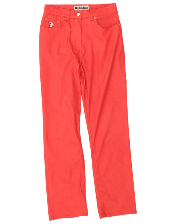 Calça feminina reta casual Armata Di Mare W30 L29 algodão vermelho