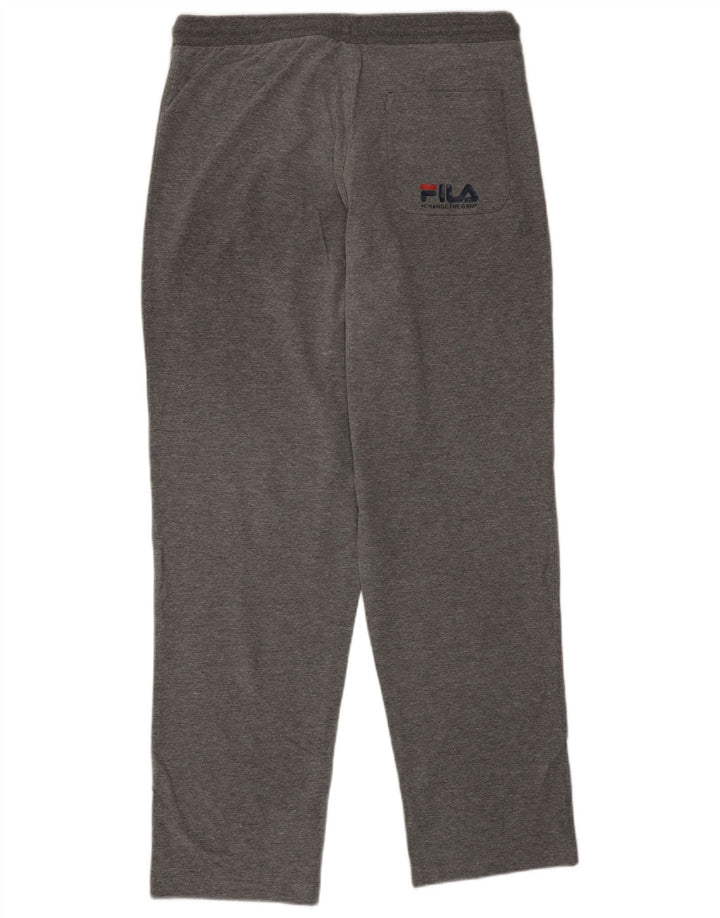 FILA Mens Tracksuit Trousers Large  Grey Cotton