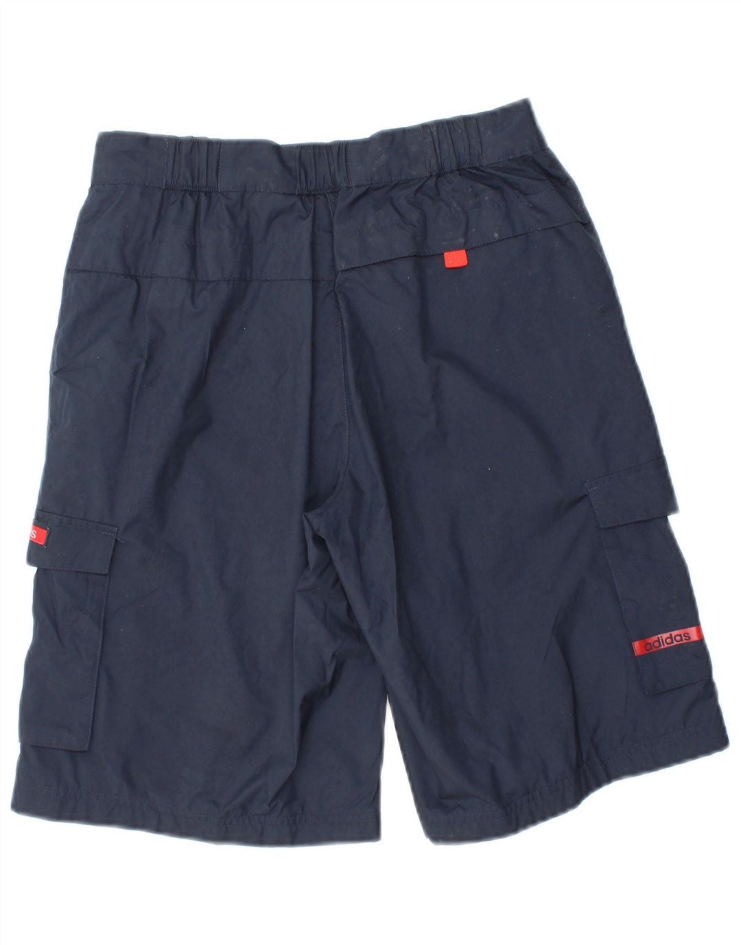 ADIDAS Boys Cargo Shorts 11-12 Years W26  Navy Blue Polyester