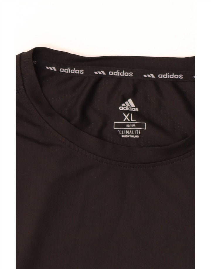 Adidas Mens Climalite T-Shirt Top XL Black