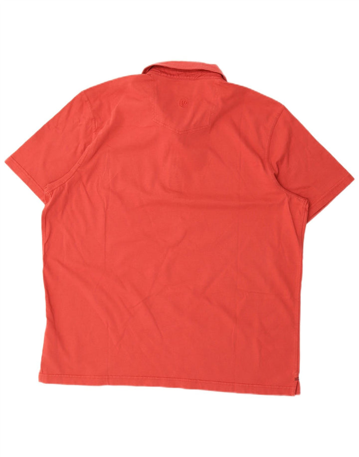 Fat Face Herre Polo Shirt 2XL Rød Bomuld