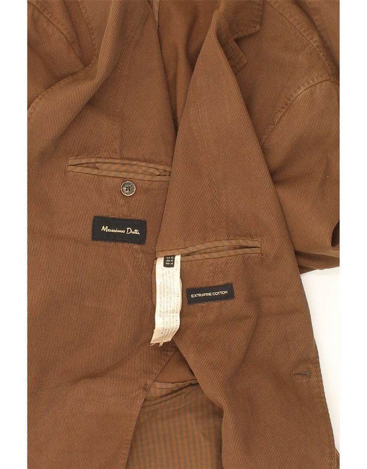 MASSIMO DUTTI Veste Blazer 2 Boutons Homme EU 56 XL Coton Marron