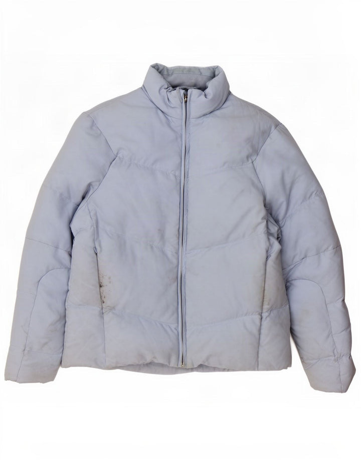 Crew Clothing Womens Padded Jacket UK 12 Medium Blue Polyester