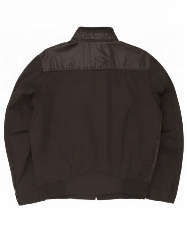 Trussardi Jeans Herre Bomber Jacket IT 54 2XL Sort Polyester