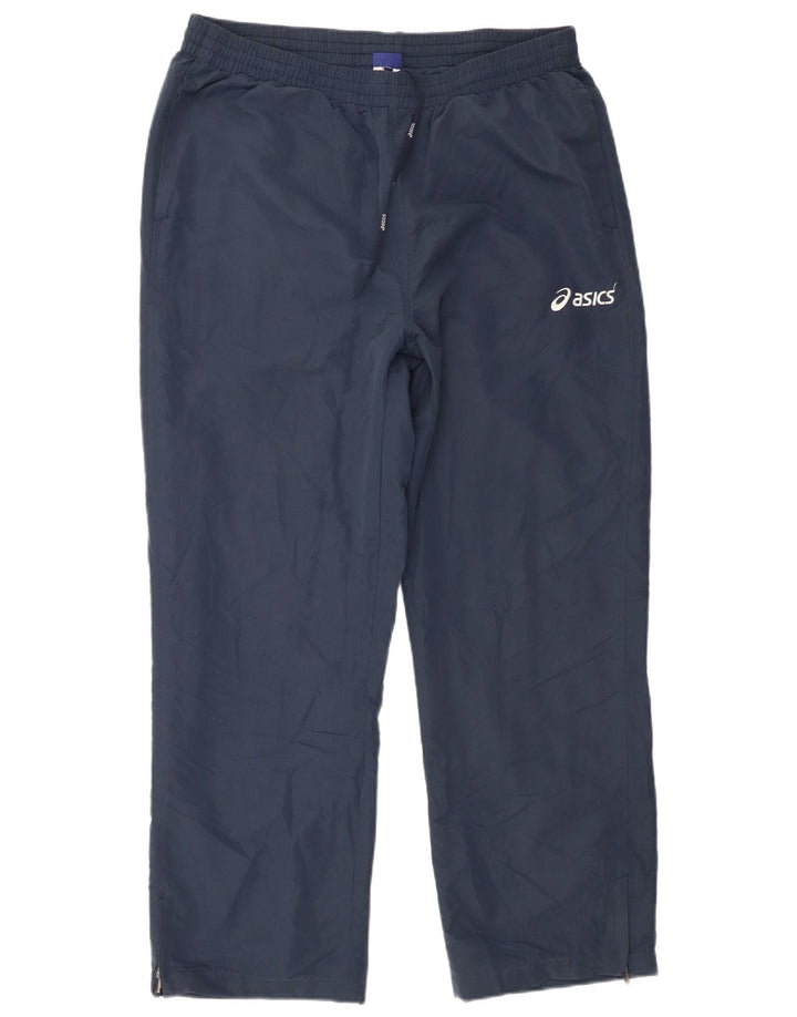 Asics Boys Tracksuit Bukser 15-16 år 3XL Navy Blue Polyester