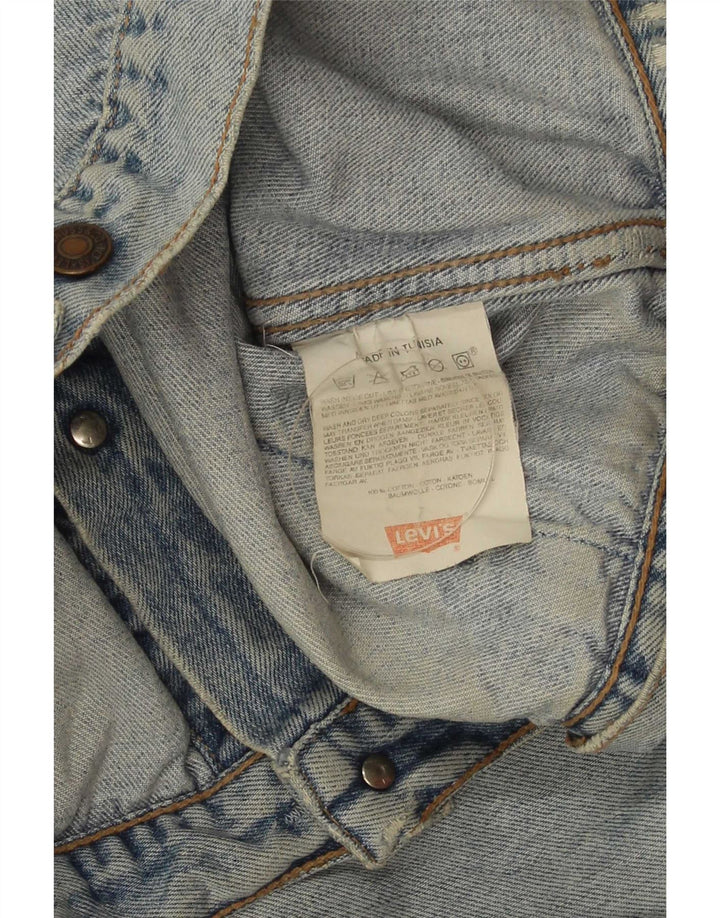Levi's Mens Denim Jacket UK 38 Medium Blue Cotton