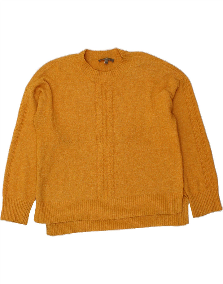 OASIS Womens Crew Neck Jumper Sweater UK 14 Medium Yellow Polyester Vintage Oasis and Second-Hand Oasis from Messina Hembry 