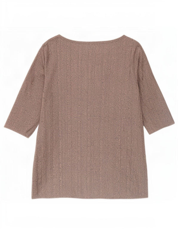 Top Zara Donna Manica 3/4 UK 10 Small Rosa