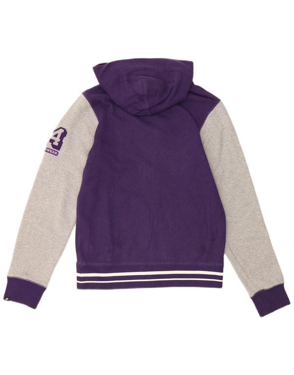 Pulover Nike Graphic Zip pentru bărbați, bumbac color-bloch, mov