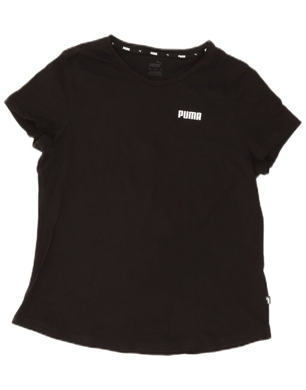 T-shirt da donna Puma UK 18 XL nera in cotone