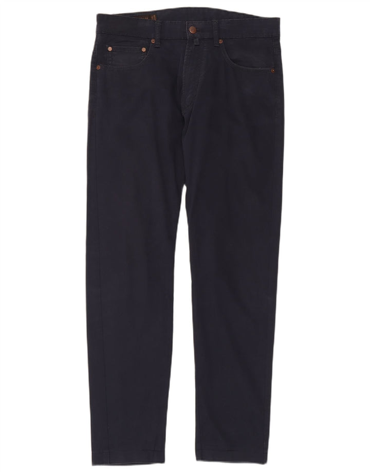 Marlboro Classics Mens Slim Casual Trousers W32 L31 Navy Blue