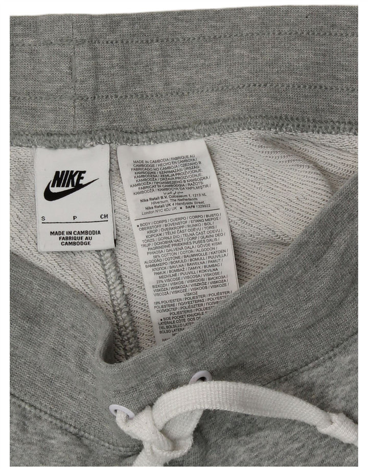 Pantaloncini sportivi Nike da uomo con grafica piccola in cotone grigio