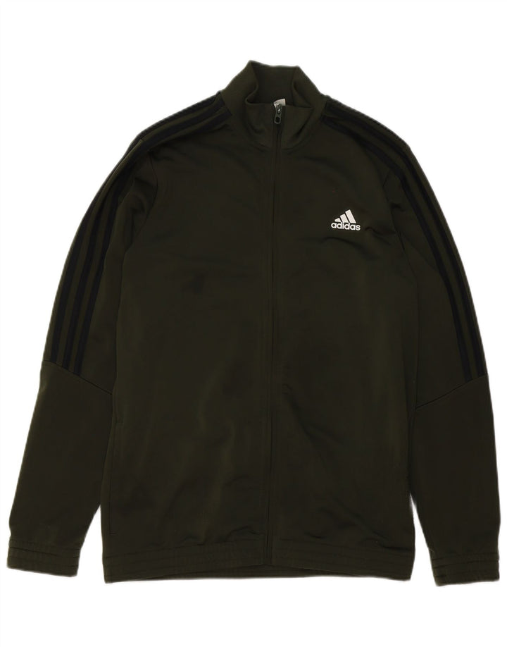 Veste de survêtement Adidas Garçon 15-16 ans Vert Polyester