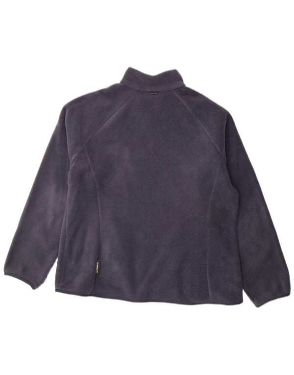 Jack Wolfskin Womens Fleece Jacket UK 20 2XL  Navy Blue Polyester