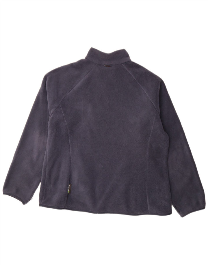 Jack Wolfskin Womens Fleece Jacket UK 20 2XL  Navy Blue Polyester