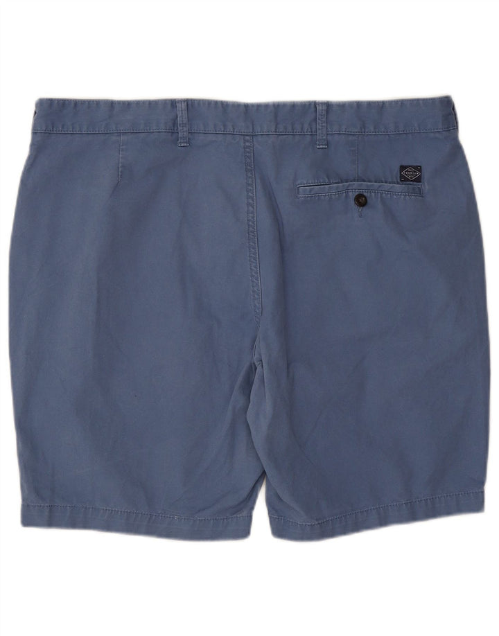 Marks & Spencer Herren Chinoshorts W38 XL Blaue Baumwolle