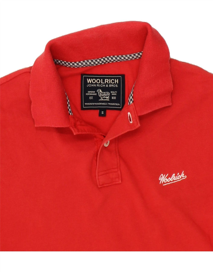WOOLRICH Mens Polo Shirt Small Red Vintage Woolrich and Second-Hand Woolrich from Messina Hembry 