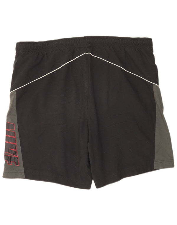Nike Mens Graphic Sport Shorts Large Black Colourblock Polyester