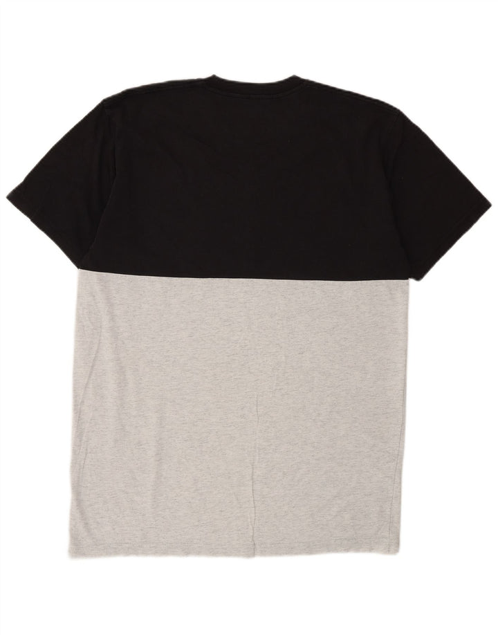 Vans Mens Classic Fit T-Shirt Top Medium Grey Colourblock Cotton