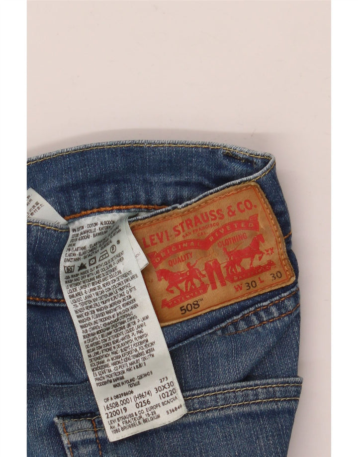 Levi's Uomo 508 Jeans dritti W30 L30 Cotone Blu
