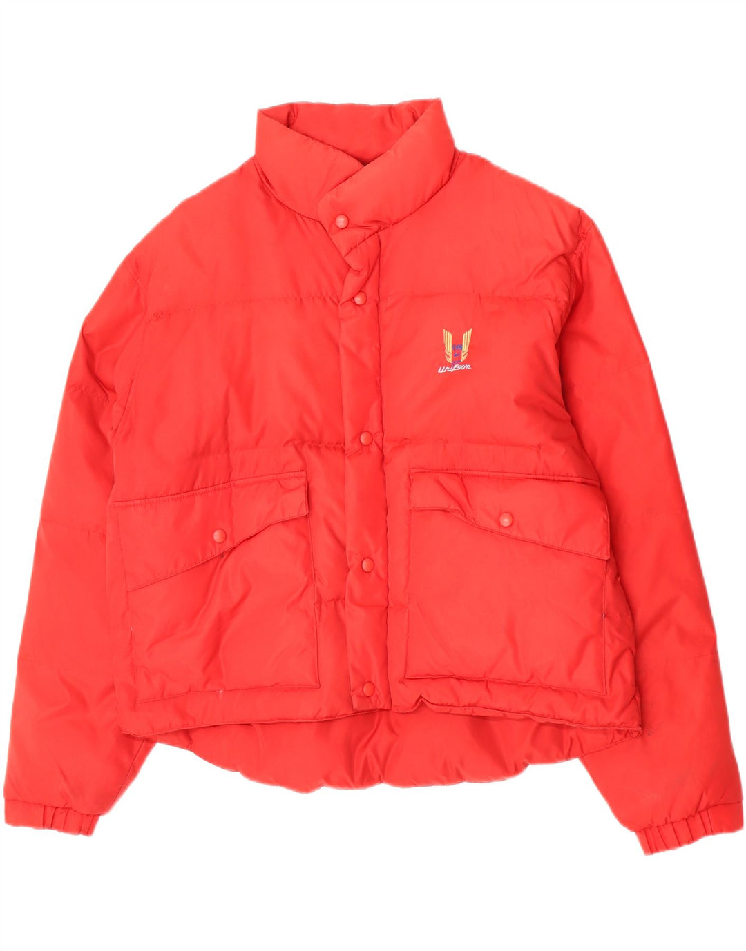 Uniform Mens USA Graphic Padded Jacket UK 42 XL Red