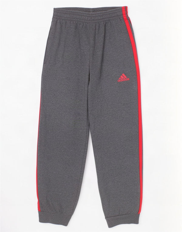 Adidas Drenge træningsdragt Bukser Joggers 5-6 år Grå Flecked Bomuld