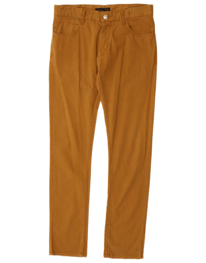 Zara Herren Slim Jeans EU 40 Medium W31 L32 Beige Baumwolle