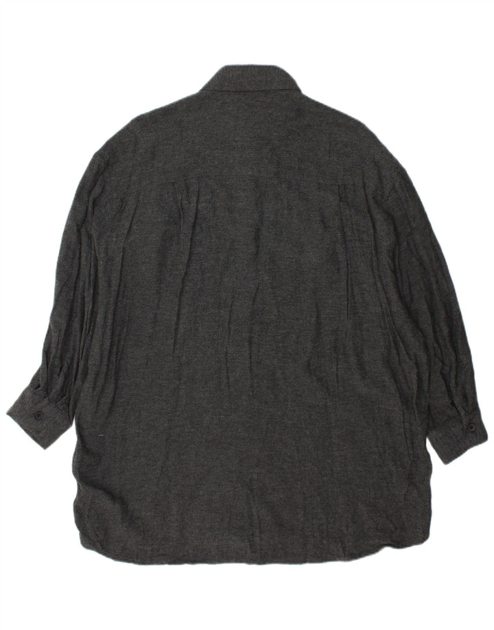 Zara Womens Oversized Shirt Dress UK 10 Small Grey Viscose